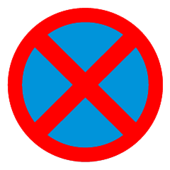 No Stopping or Standing signal