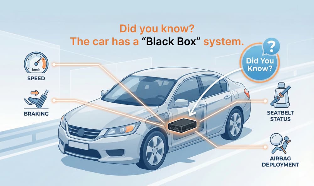 Did you know? The car has a “Black Box” system.