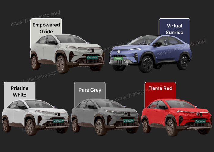 Tata Curvv EV Colours