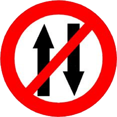 One Way signal