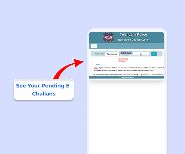 How to Check TS E-Challan Status Online? step-3