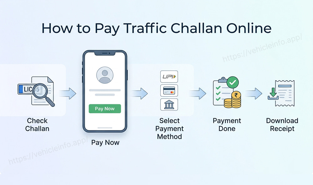 How to Pay Traffic Challan Online - Vehicleinfo