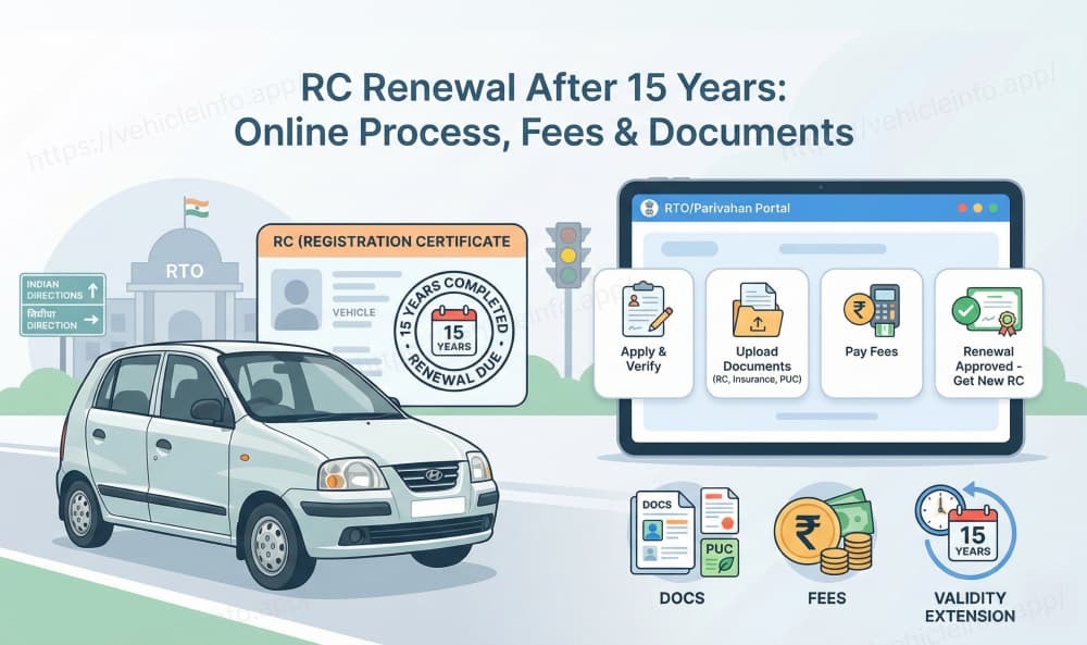 RC Renewal After 15 Years: Online Process, Fees & Documents