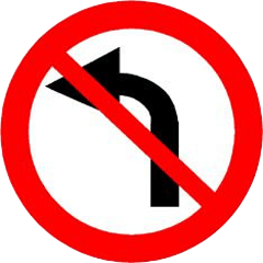 Right Turn Prohibited signal