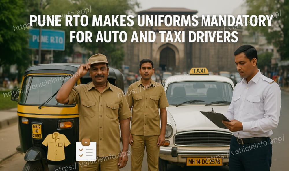 Pune RTO Makes Uniforms Mandatory for Auto and Taxi Drivers