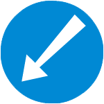 Compulsory Keep Left signal